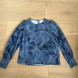 Aritzia (Wilfred) Blue Longsleeve Top